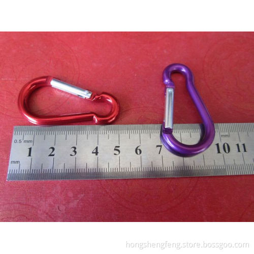 Manufacturer Supply Pear Shape Aluminum Carabiner Hook